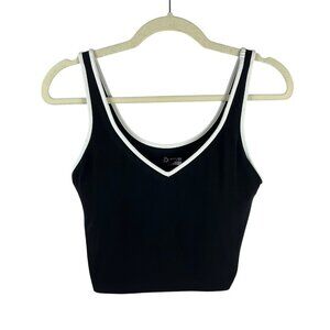 Aerie Offline Real Me Recharge Sports Bra Women Large Black Least Support Padded